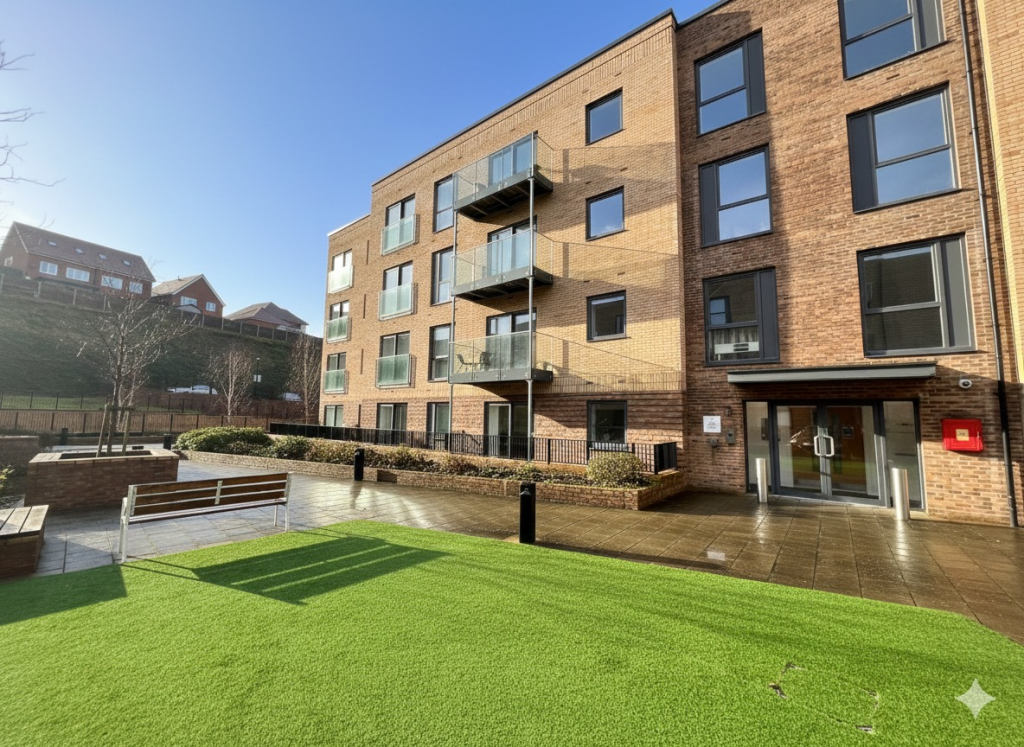 1-bed flat on Wilson Court, Stirling Drive, Luton, Bedfordshire, LU2 0GF, £210,000