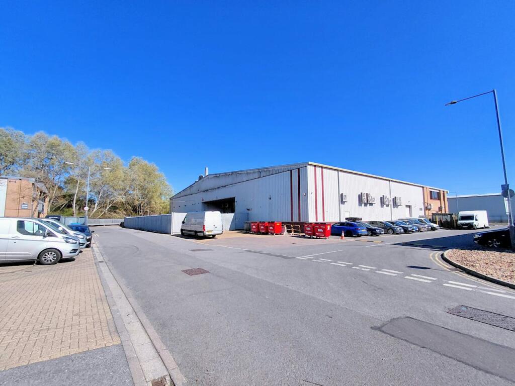 Unit 5 Alpha Way, Egham, external rear and secur