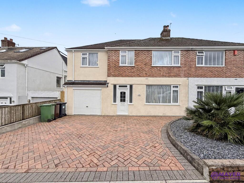 4-bed semi-detached on The Mead, Plympton, £450,000