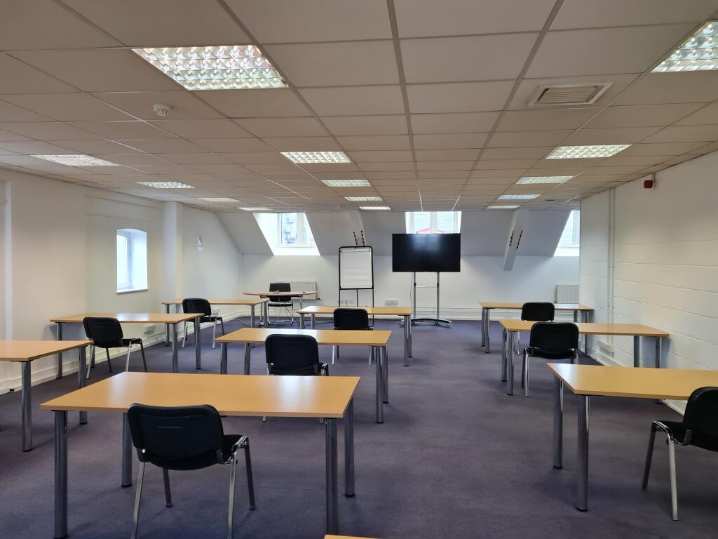 Classroom style meeting room