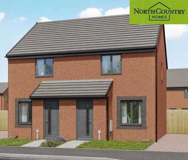 2-bed semi-detached on The Stonechat, Plot 5, Lingey Close, Sacriston, Durham, DH7, £174,995