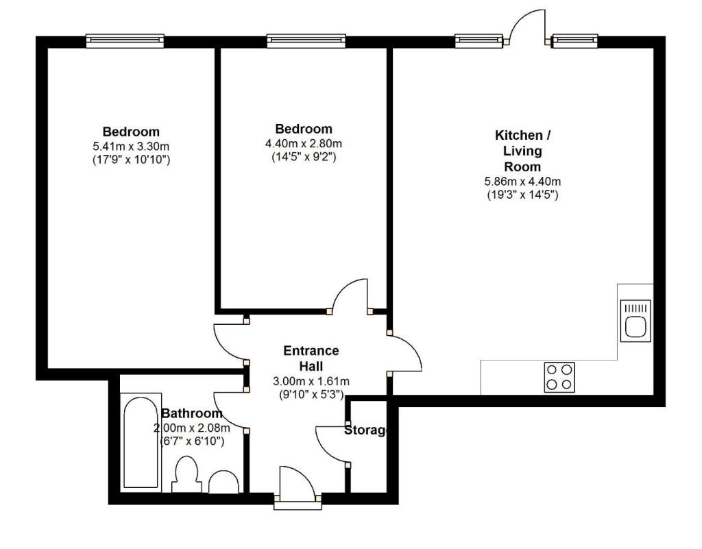 2 bedroom apartment for rent