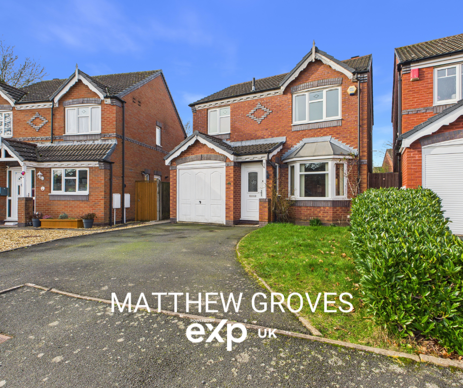 3-bed detached on Ravensdale Drive, Muxton, Telford, TF2 8SB, £280,000