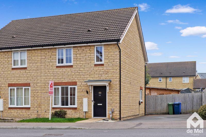 2-bed semi-detached on Mirabelle Road, Bishops Cleeve, Cheltenham, GL52, £134,590