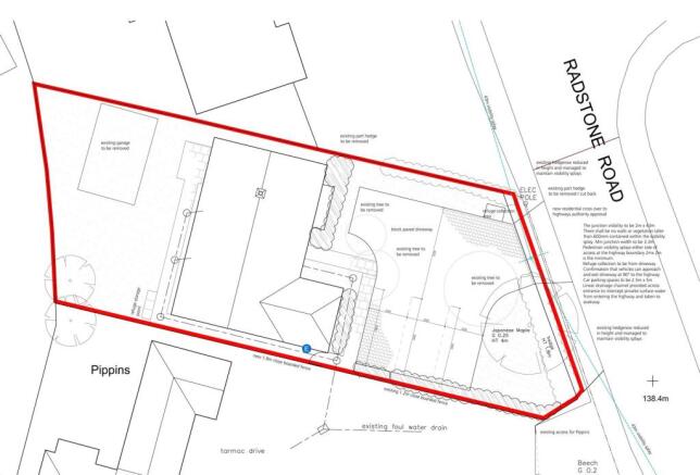 V1 Proposed Site Layout Plan- Plot adjacent to Pip