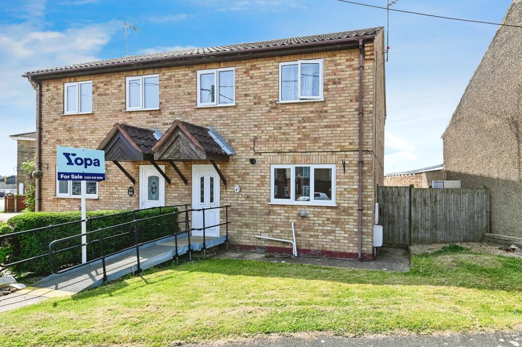 2-bed semi-detached on Gaultree Square, Emneth, PE14, £130,000