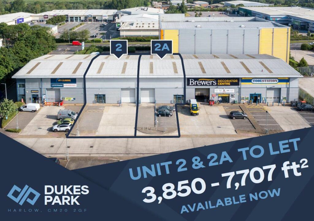 Main image of property: Unit 2 Dukes Park, Edinburgh Way, Harlow, Essex, CM20 2GF