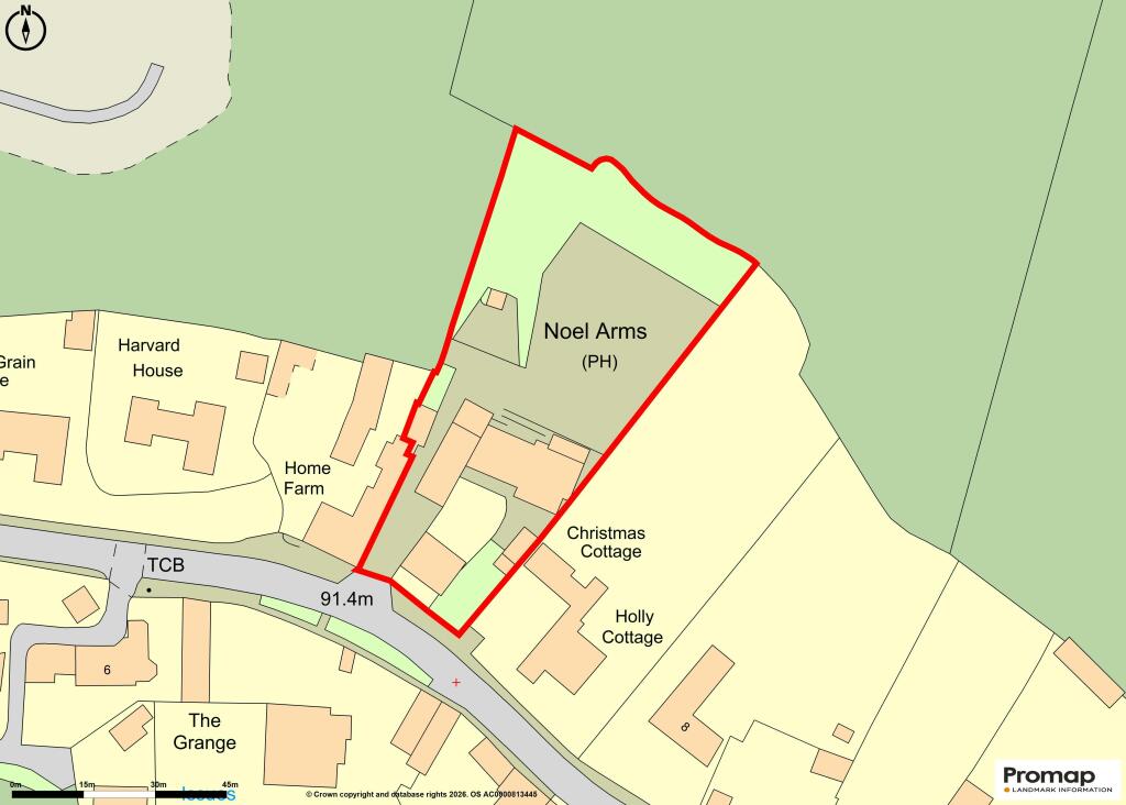 Noel Arms, Whitweel - OS Map.jpg