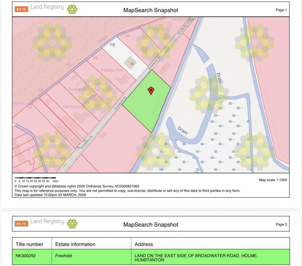 Main image of property: Versatile Land on East Side of Broadwater Road, Holme Next To Sea, Hunstanton, Norfolk, PE36 6LQ