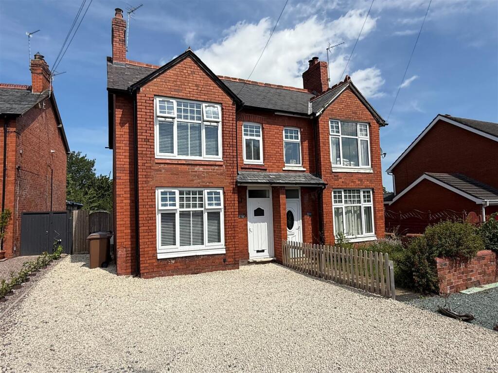 3-bed semi-detached on Station Road, Whittington, Oswestry, £265,000