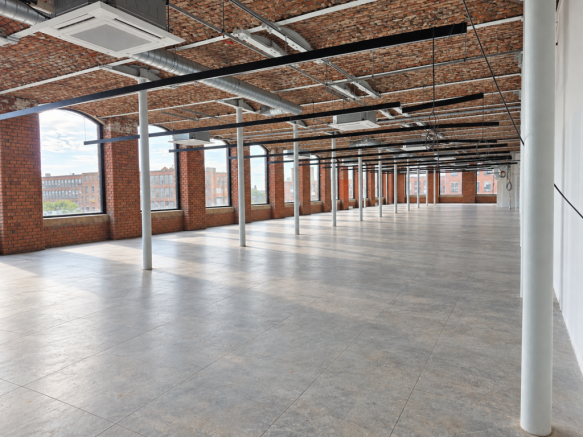 Open plan office space in restored victorain mill, wigan