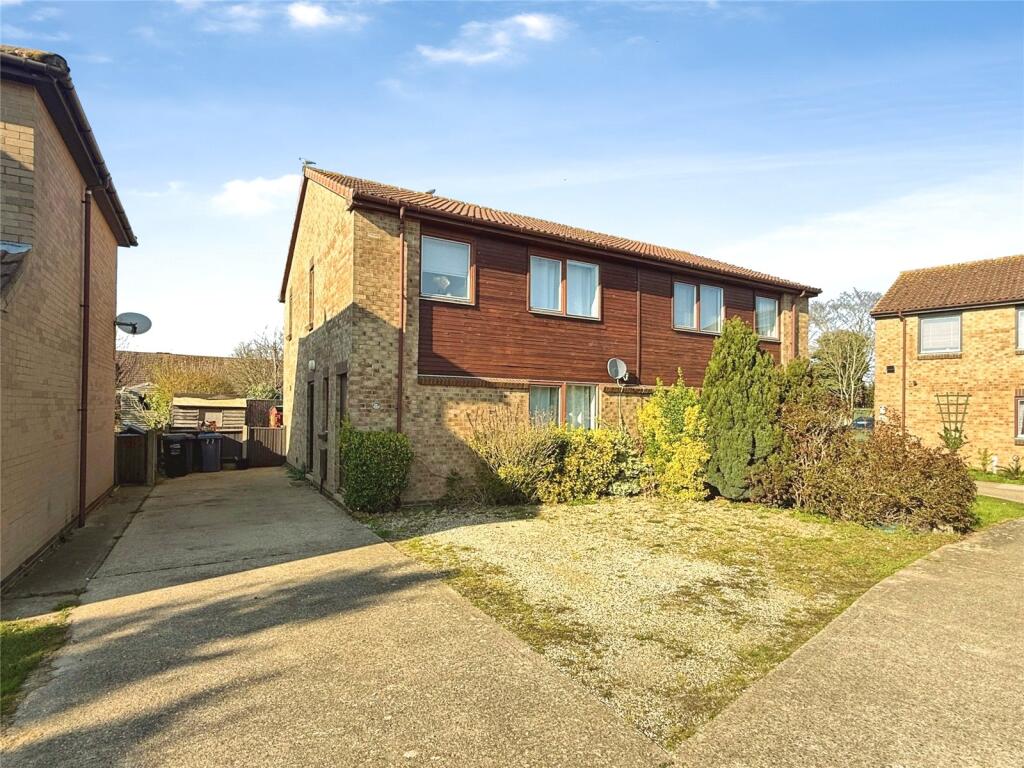 2-bed semi-detached on Fountain Road, Rendlesham, Woodbridge, £240,000