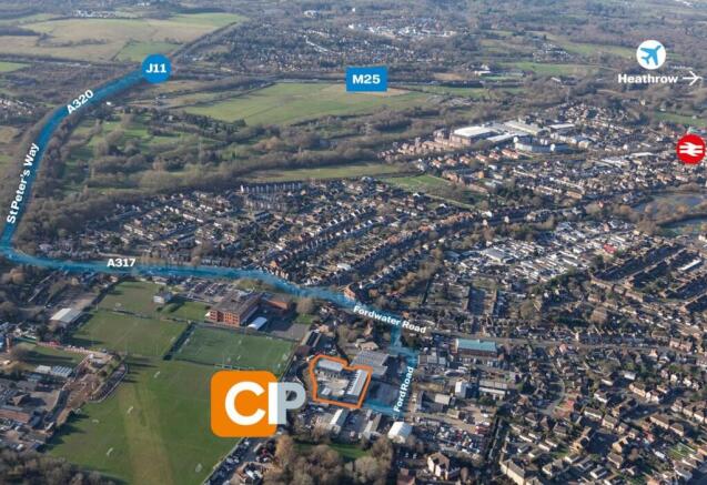 Aerial marked up