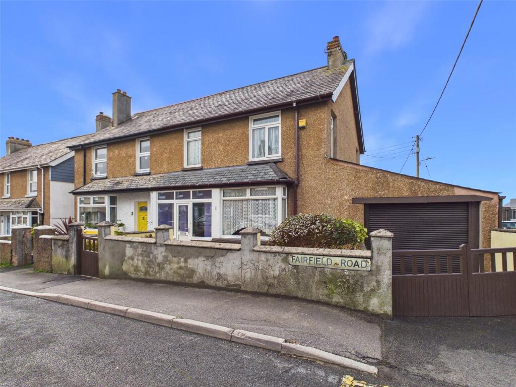 3-bed semi-detached on 2, Fairfield Road, Bude, Cornwall, £325,000