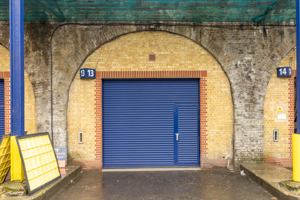The front of an arch.