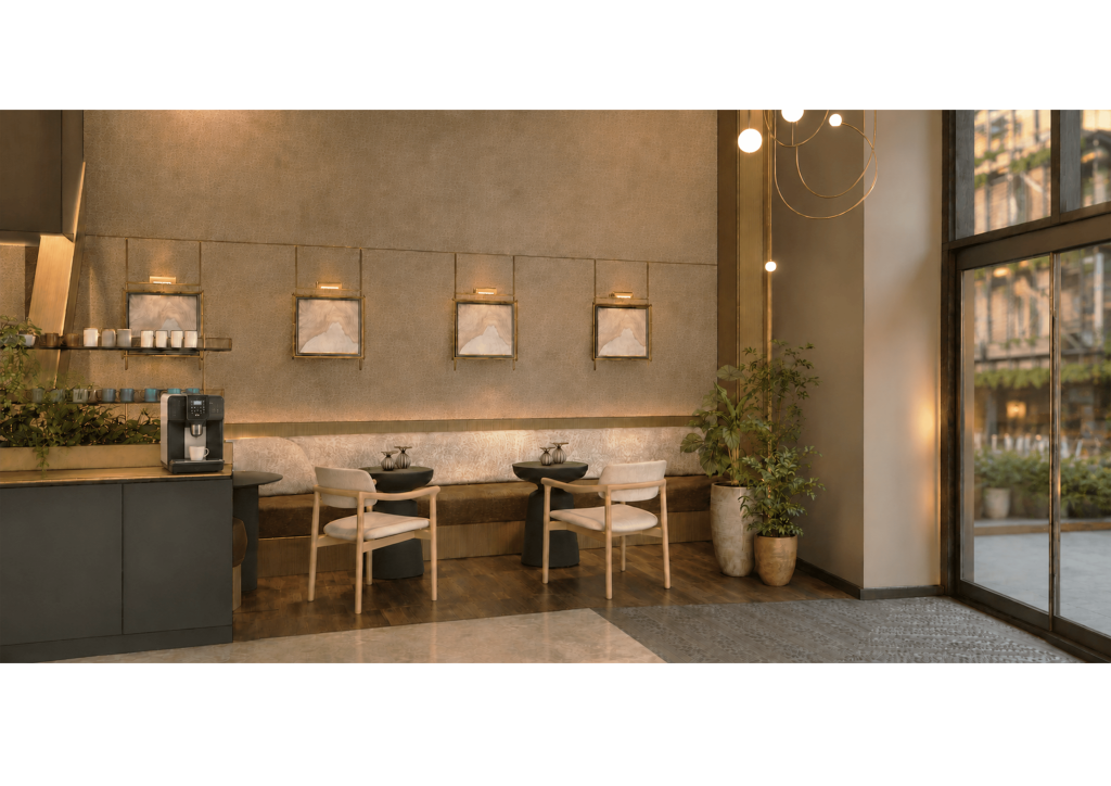 CGI of reception - coming December 2026