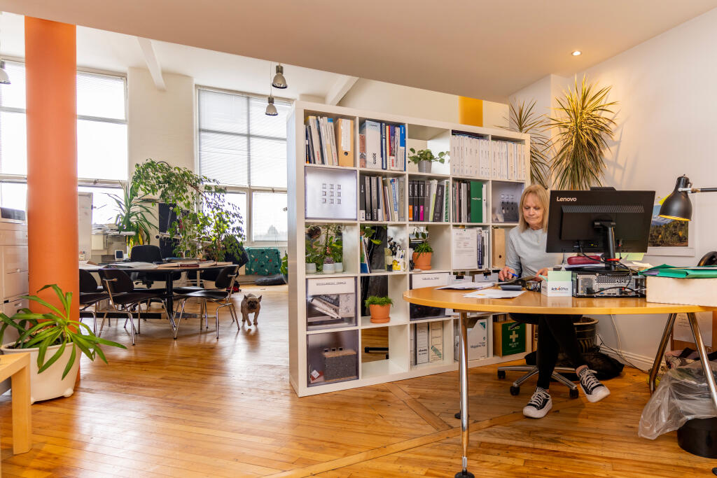 Open plan studio space