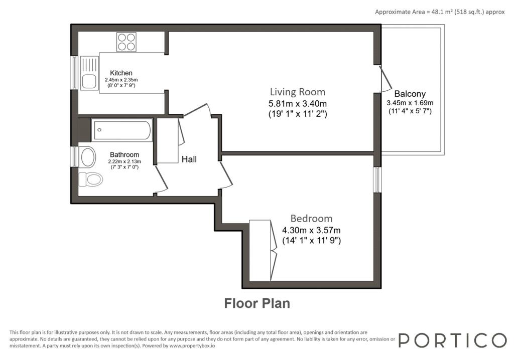 1 bedroom flat for rent