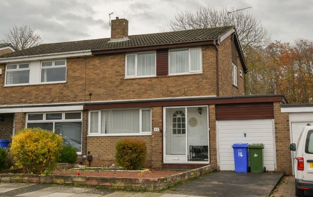 3-bed terraced on Weetwood Road, Cramlington, NE23, £185,000