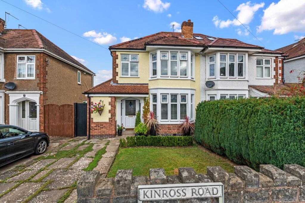 3-bed semi-detached on Kinross Road, Leamington Spa, £460,000