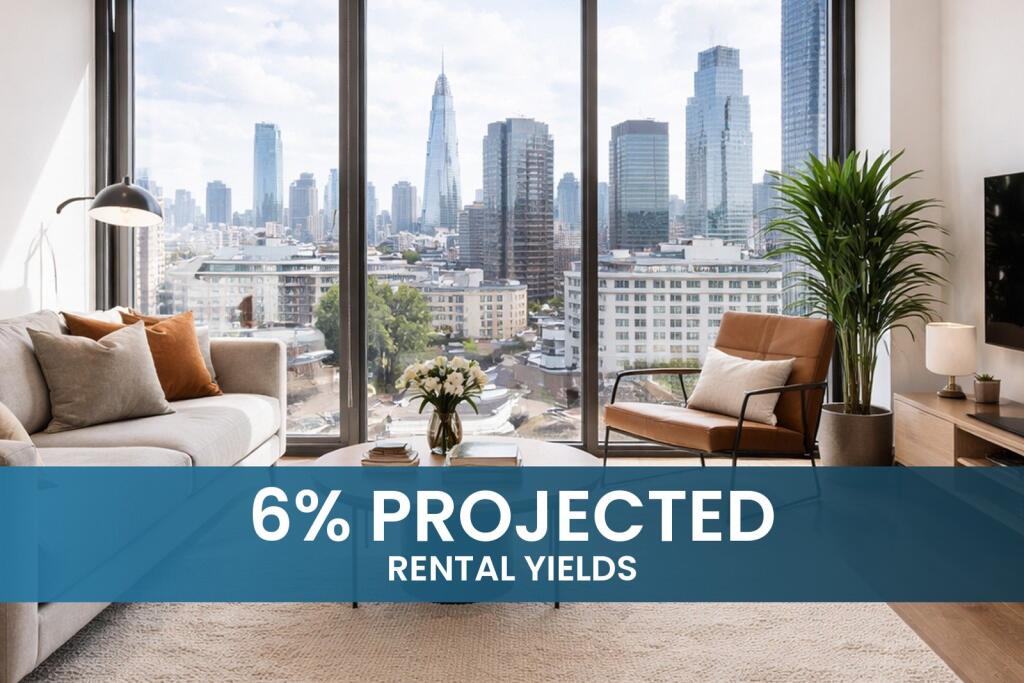 1-bed flat on 6% Projected Rental Yields | Fully Managed M1 Manchester Investment – Hands-Off Manhattan 1 Bed in the City Centre, £129,950
