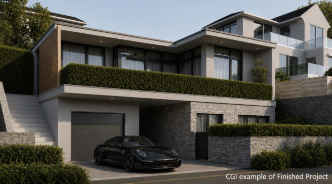 CGI image finished house