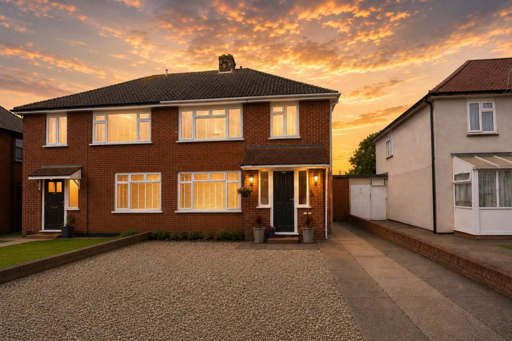 3-bed semi-detached on Edward Road, Christchurch, BH23, £365,000