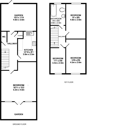 3 bedroom maisonette for rent