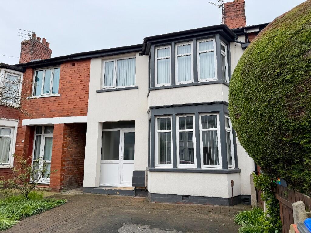 3-bed terraced on Peel Avenue, Blackpool, Lancashire, FY3, £100,000