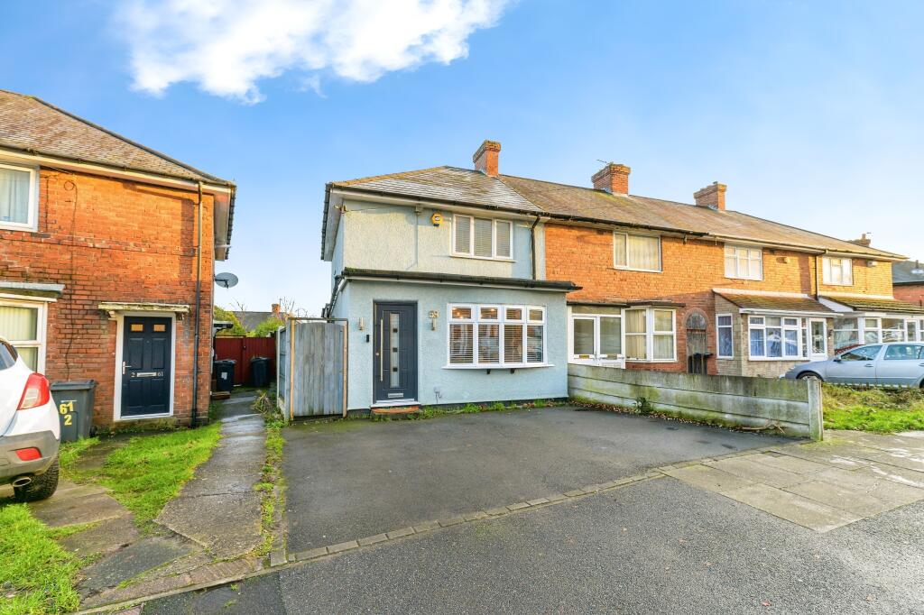 4-bed semi-detached on Belvedere Road, Birmingham, B24, £250,000