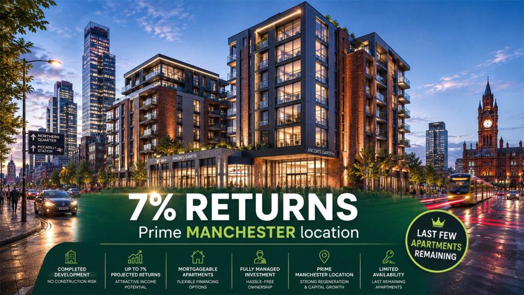 2-bed flat on Greengate, Salford, Manchester, M3, £260,000