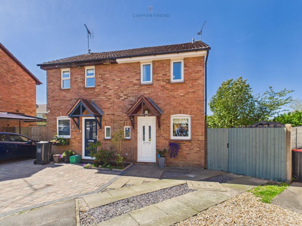 2-bed semi-detached on Bluebell Close, Huntington, CH3, £245,000