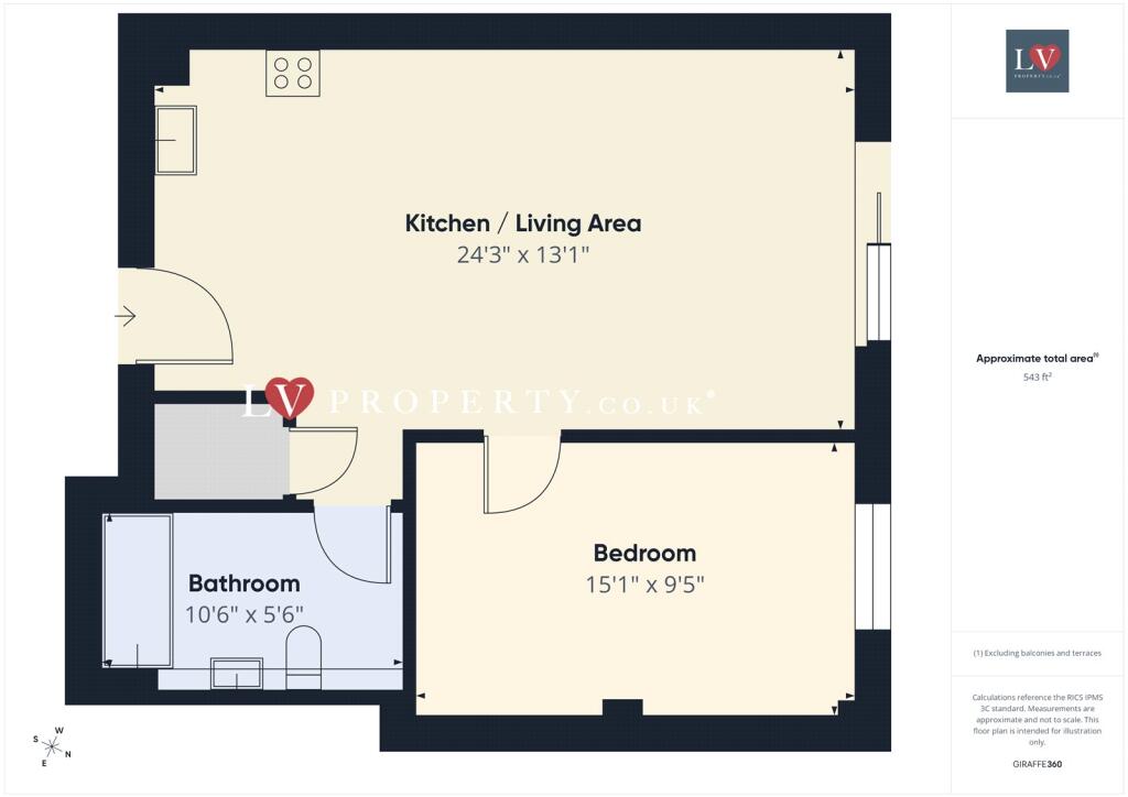 Apartment in Birmingham, Rea Valley, Digbeth - More