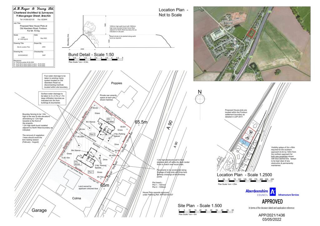 Main image of property: Plot 2, Land To North East Of 3, Old Aberdeen Road, Fordoun, AB30