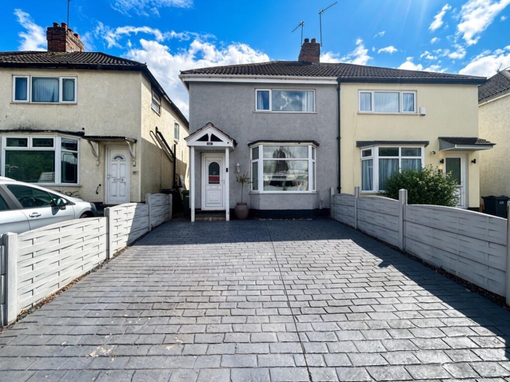 2-bed semi-detached on Fordhouse Road, Wolverhampton WV10, £185,000