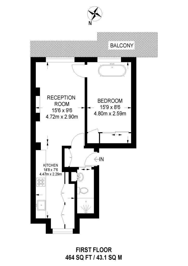Apartment in London, Westbourne Green, Bayswater - View 3