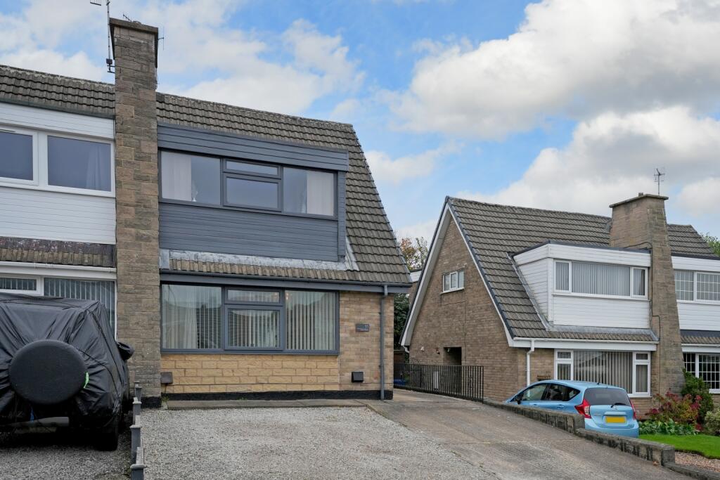 2-bed semi-detached on Milton Place, Netherthorpe, Staveley, Chesterfield, S43, £200,000