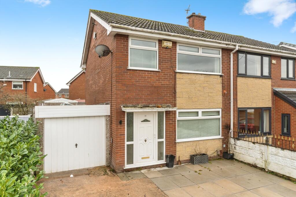 3-bed semi-detached on 31, Hulme Road, Leigh, WN7, £180,000