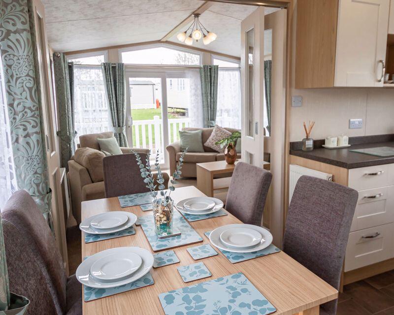 3-bed caravan on NEW low-rate site fee band available on selected plots, £116,995