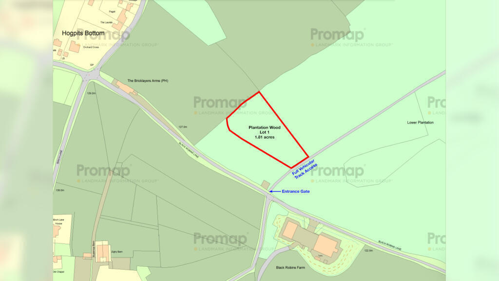 Access plan for Plantation Wood in Flaunden.