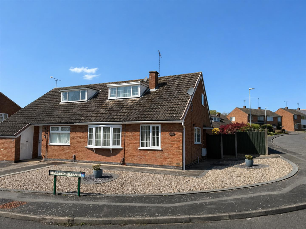 2-bed semi-detached on Saltash Close, Wigston, £230,000