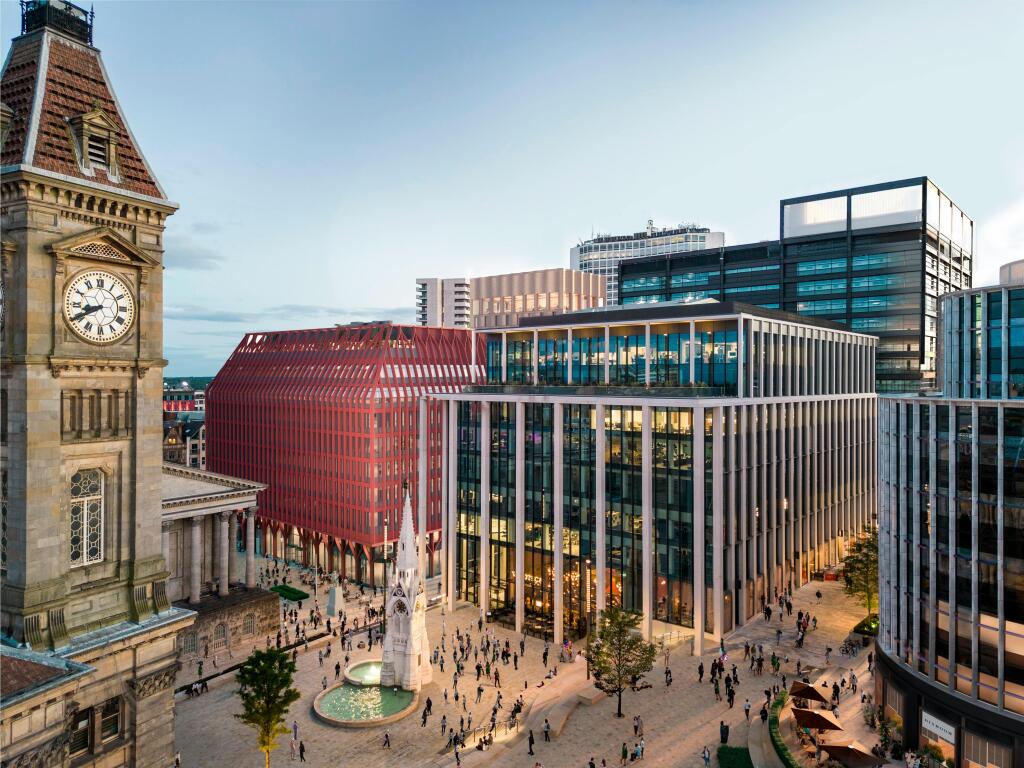Three Chamberlain Square Birmingham  CGI External Dusk View Jun23.jpg