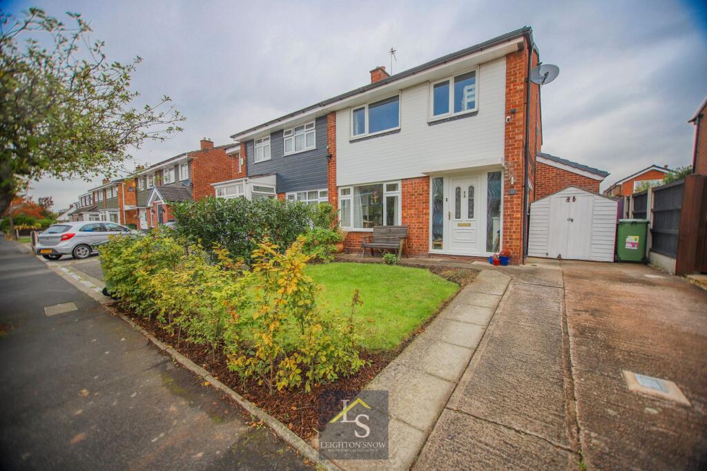 3-bed semi-detached on Sherbourne Close, Cheadle Hulme, SK8, £400,000