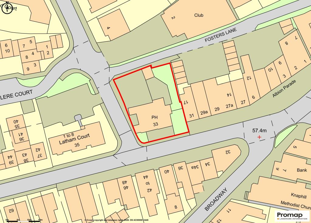 Crown, Knaphill - OS Map.jpg