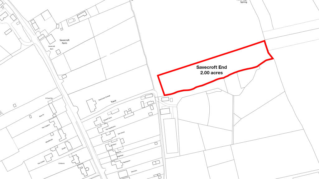 Savecroft End Site Plan.