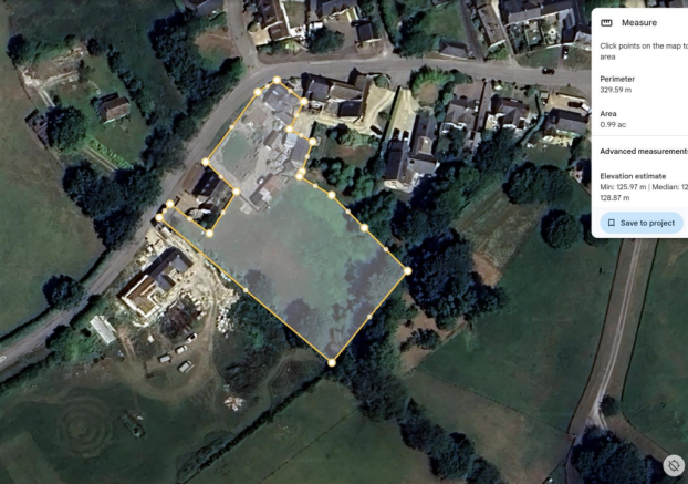 Around an acre