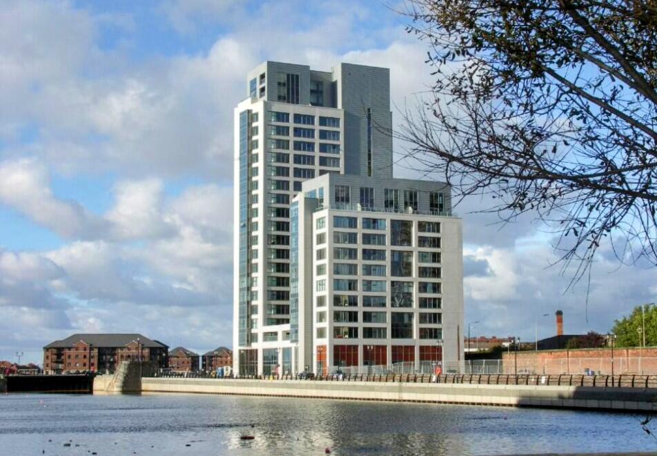 2-bed flat on Apartment 26, 1 William Jessop Way, Liverpool, Merseyside L3 1DJ, £65,000