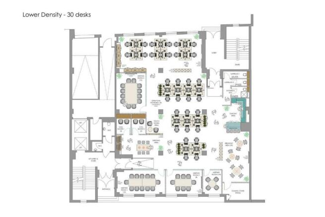 Lower Density Plan - 30 Desks