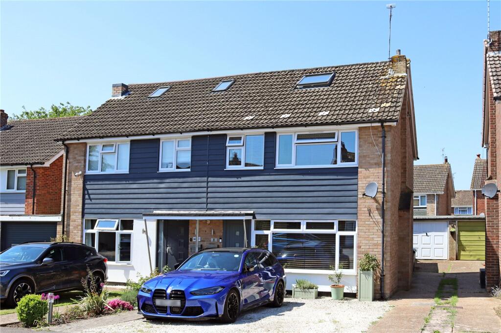4-bed semi-detached on Orchard Road, Burgess Hill, West Sussex, RH15, £450,000