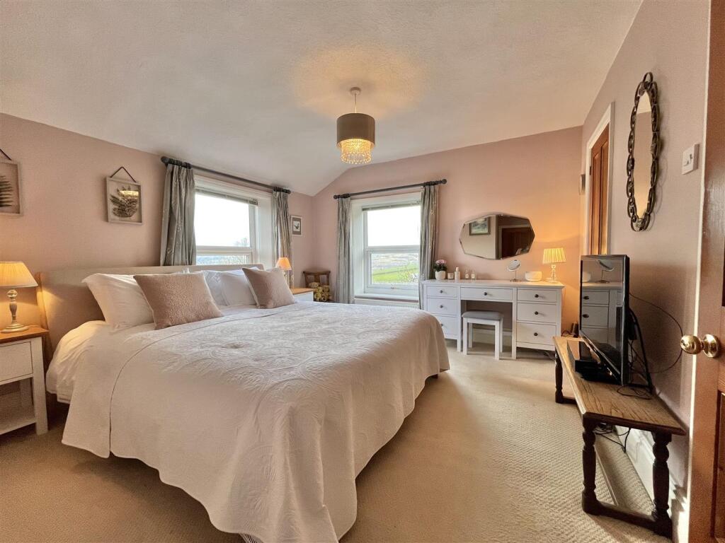 Principal bedroom with moorland views